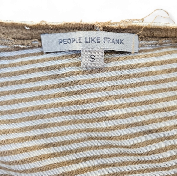 People Like Frank Long Sleeve Tee With Zipper Detail, Size S - Picture 9 of 9